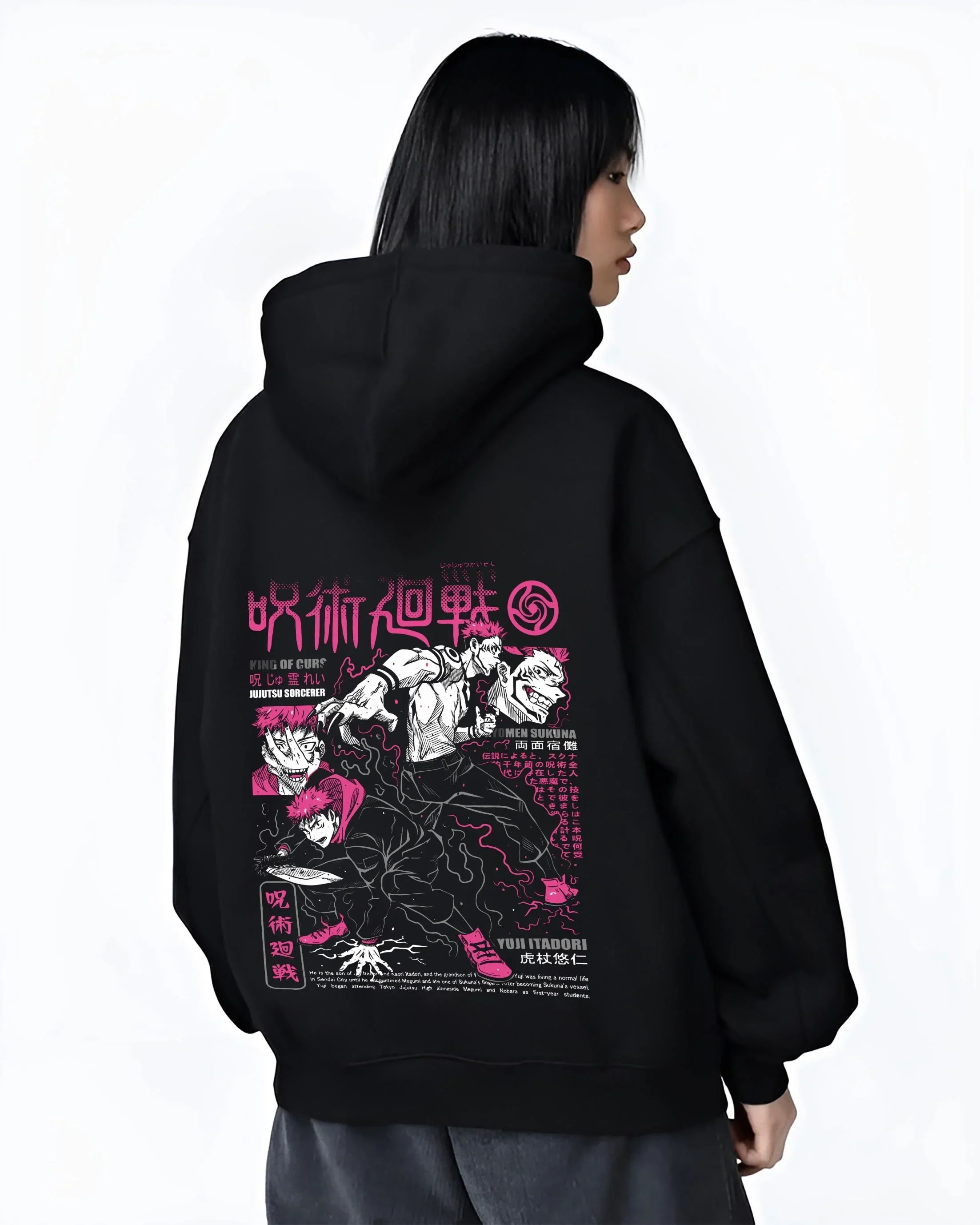 Sukuna vs Yuji Hoodie Jujutsu Kaisen Epic Fight - Image 3
