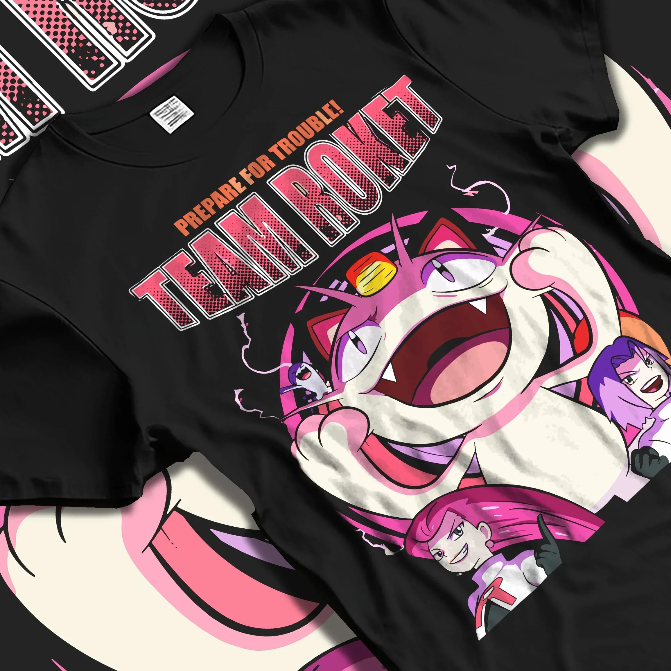 Team Rocket Hoodie Pokémon Jessie James Meowth Evil - Image 5