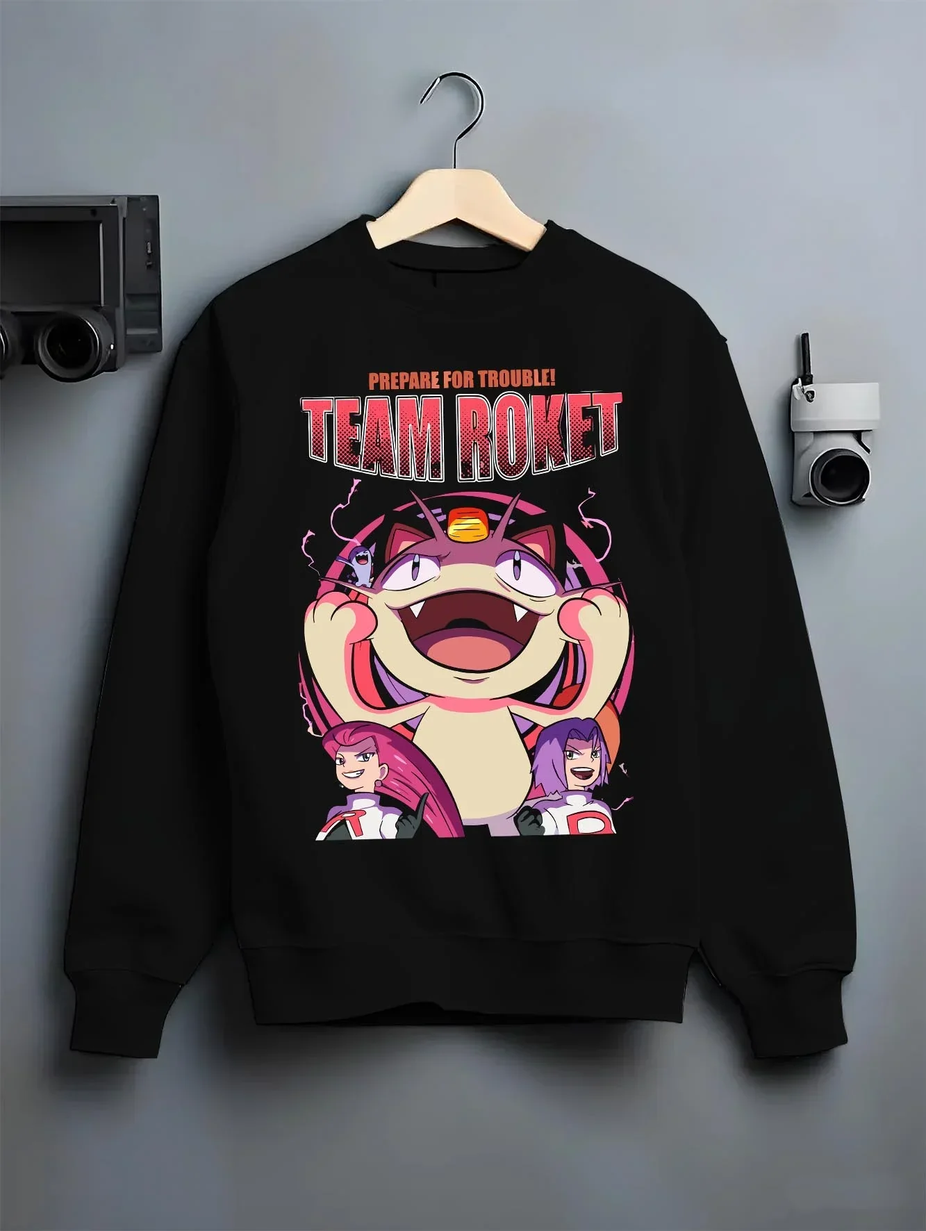 Team Rocket Hoodie Pokémon Jessie James Meowth Evil - Image 6