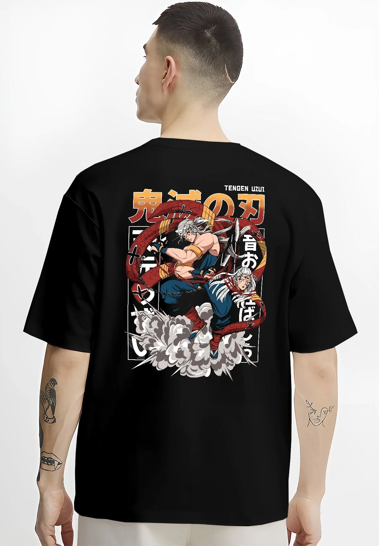 Tengen Uzui vs Gyutaro Sound Hashira Demon Slayer Hoodie - Image 4