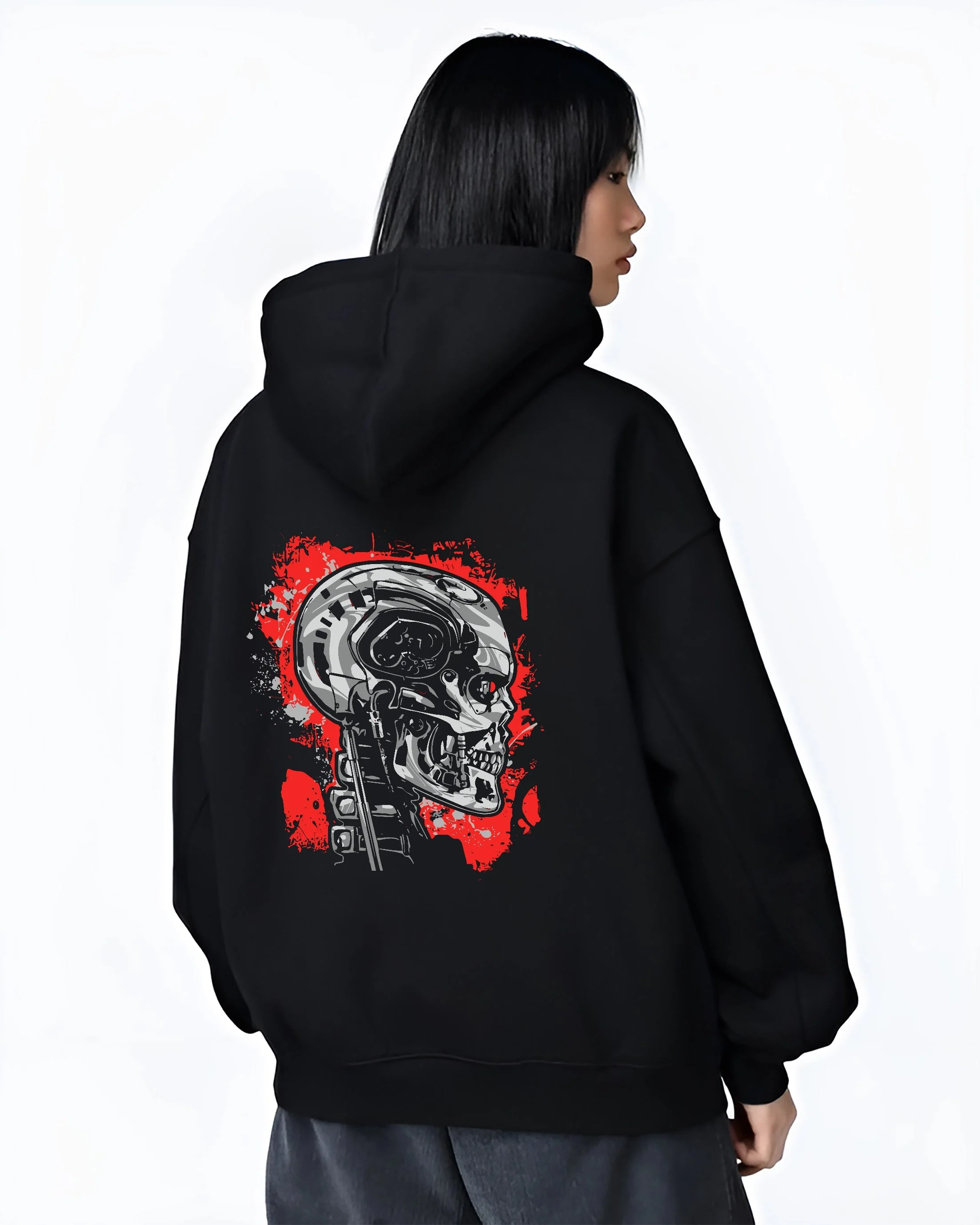 T-800 Skynet The Terminator Streetwear Hoodie - Image 3