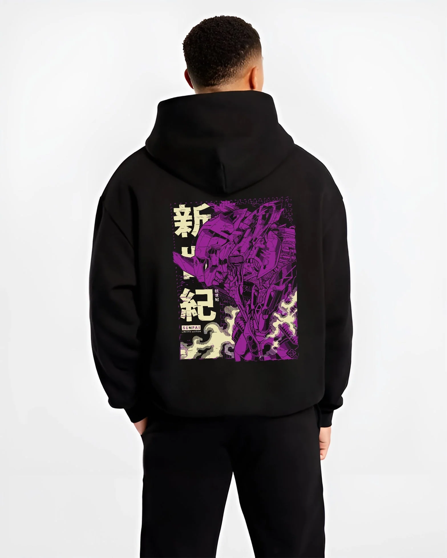 Evangelion Unit-01 Mech Neon Genesis Evangelion Hoodie - Image 2