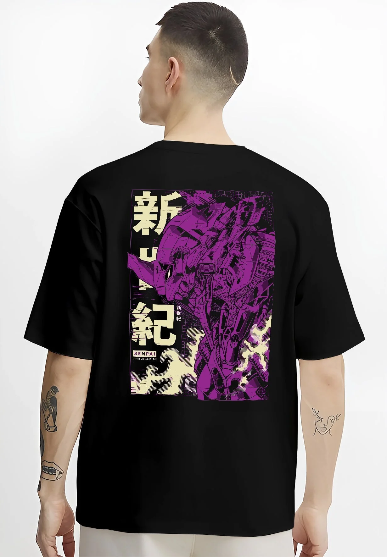 Evangelion Unit-01 Mech Neon Genesis Evangelion Hoodie - Image 4