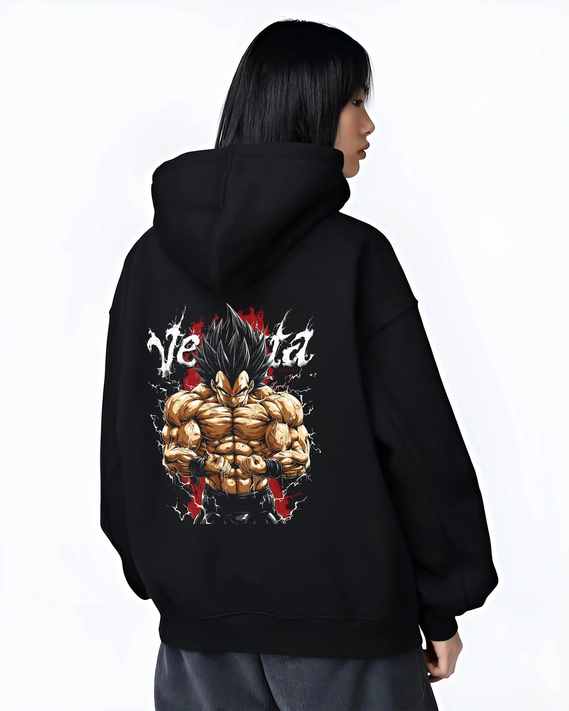 Vegeta Dragon Ball Z Hoodie Super Saiyan Gym Training Clash - Image 3