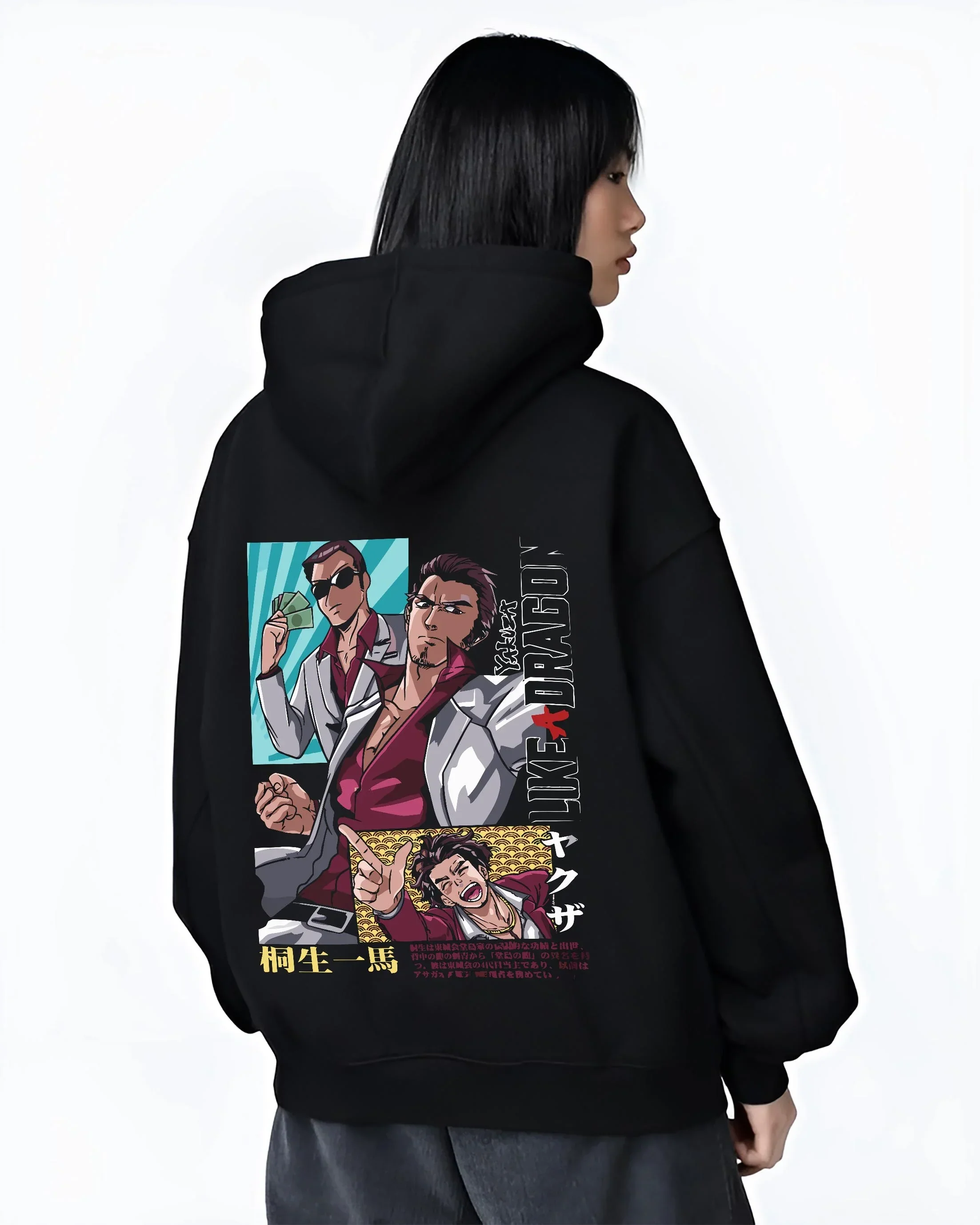 Yakuza Hoodie Kazuma Kiryu Majima Goro Jumper - Image 3