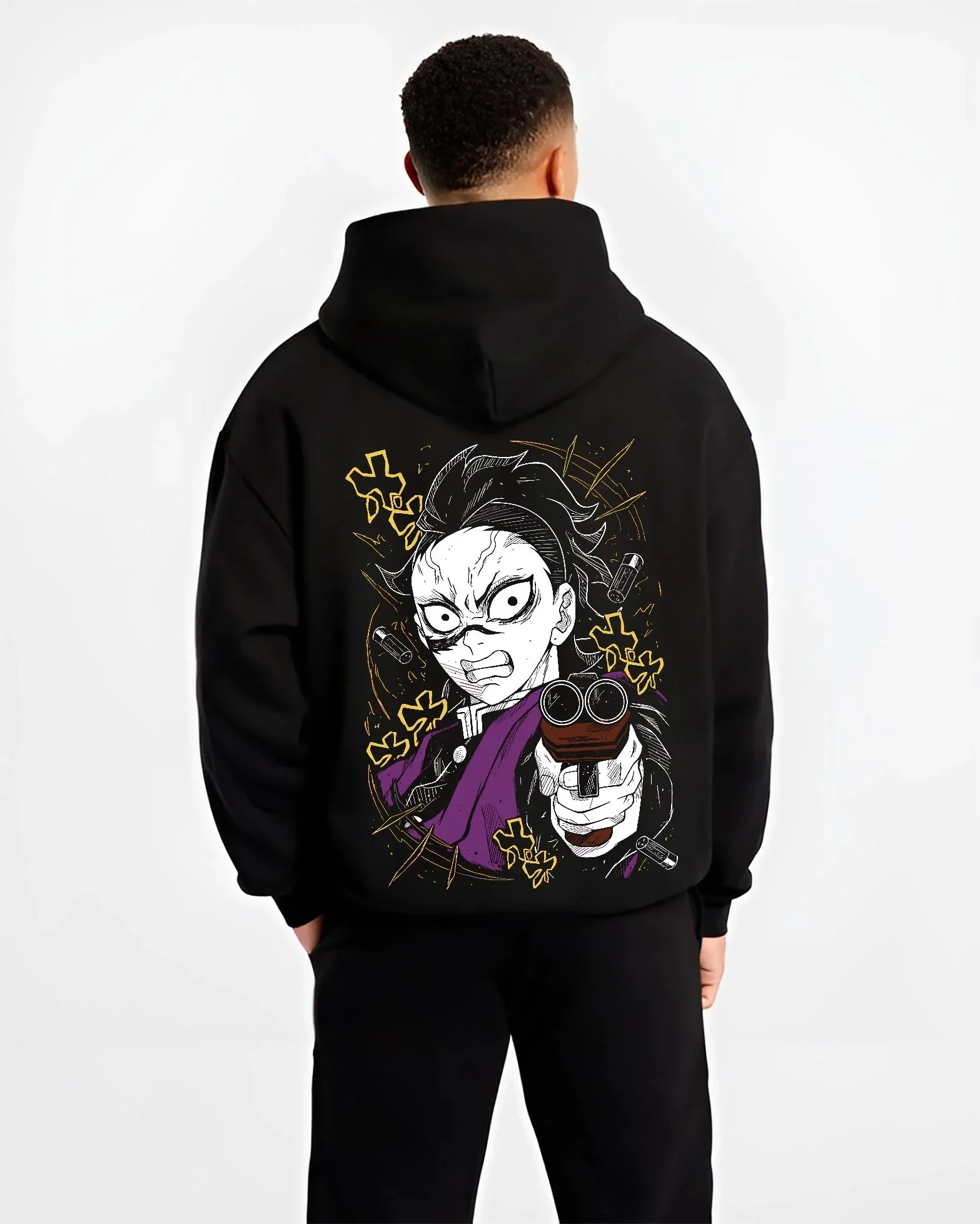 Yoriichi Tsugikuni Kimetsu no Yaiba Hoodie Blade Form - Image 2