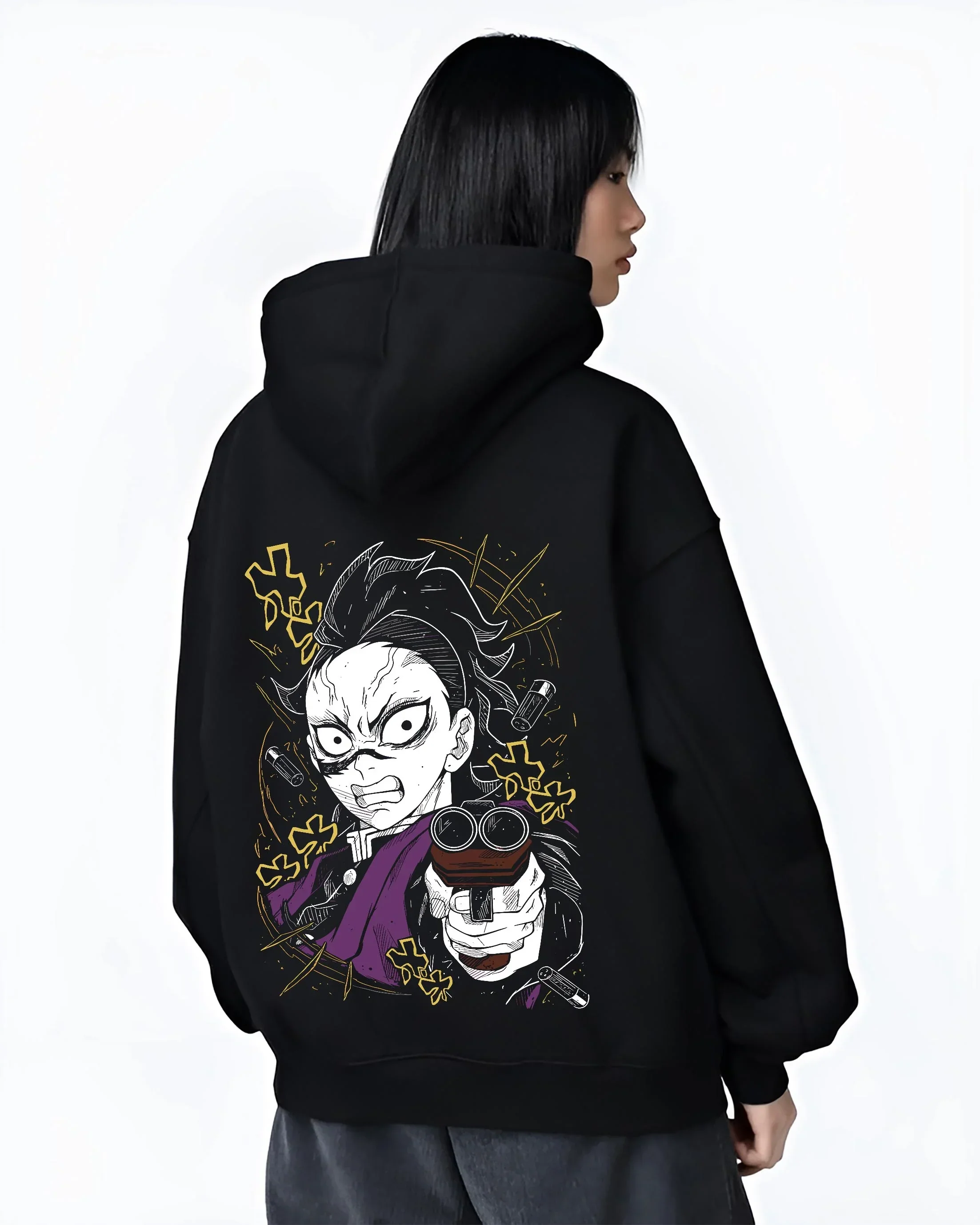 Yoriichi Tsugikuni Kimetsu no Yaiba Hoodie Blade Form - Image 3