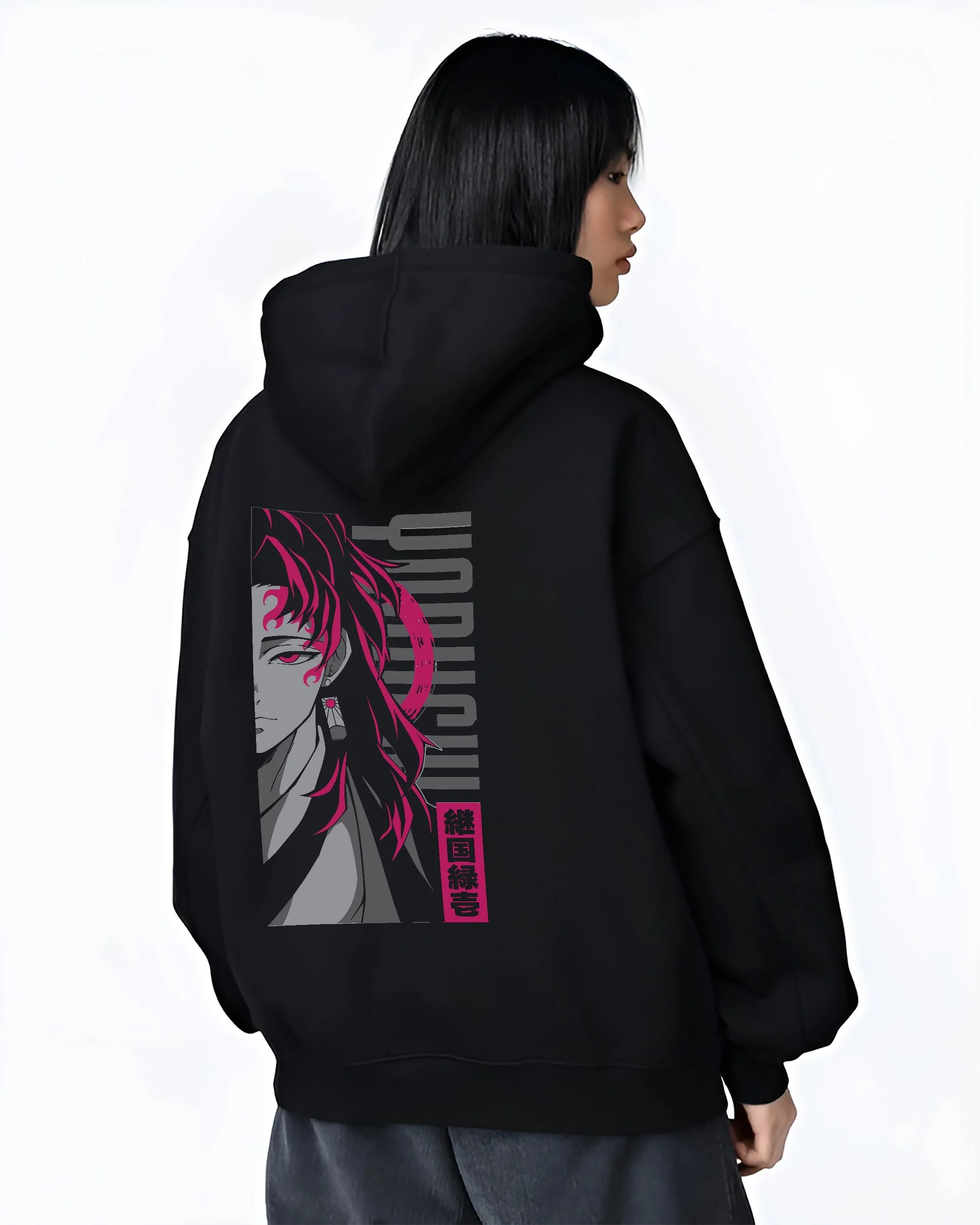 Yoriichi Tsugikuni Kimetsu no Yaiba Sun Breathing Hoodie - Image 3
