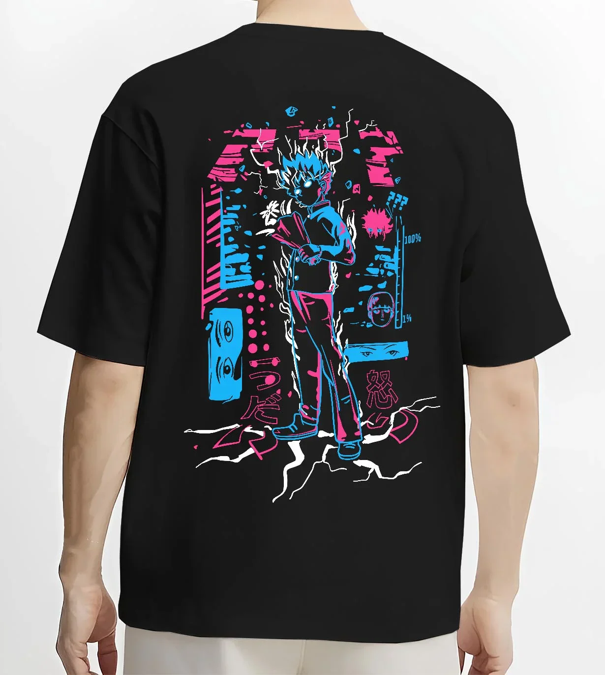 Yuji Itadori Jujutsu Kaisen Hoodie Black Flash Battle - Image 4