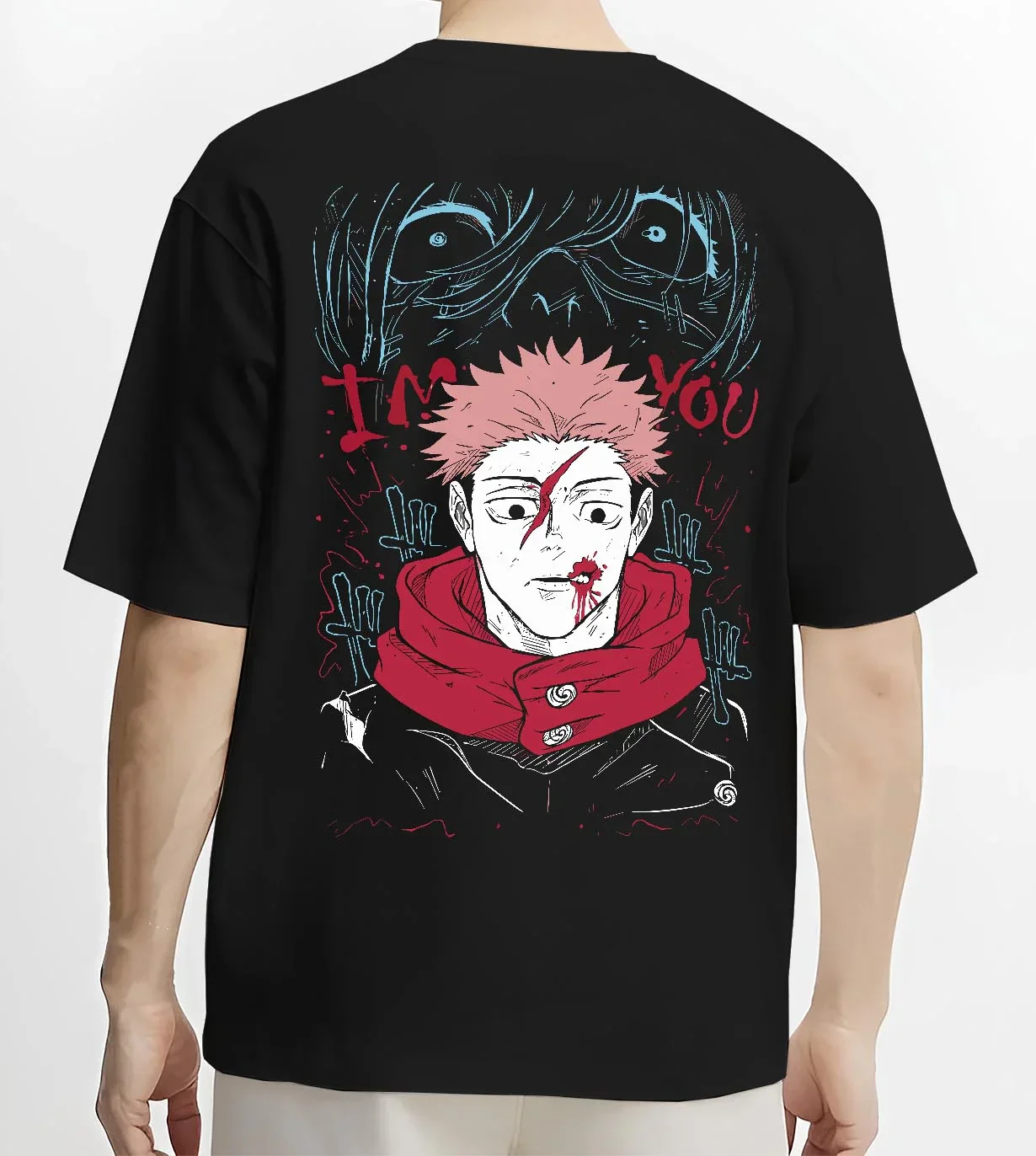Yuji Jujutsu Kaisen Hoodie Sukuna Cursed Mark Power - Image 4