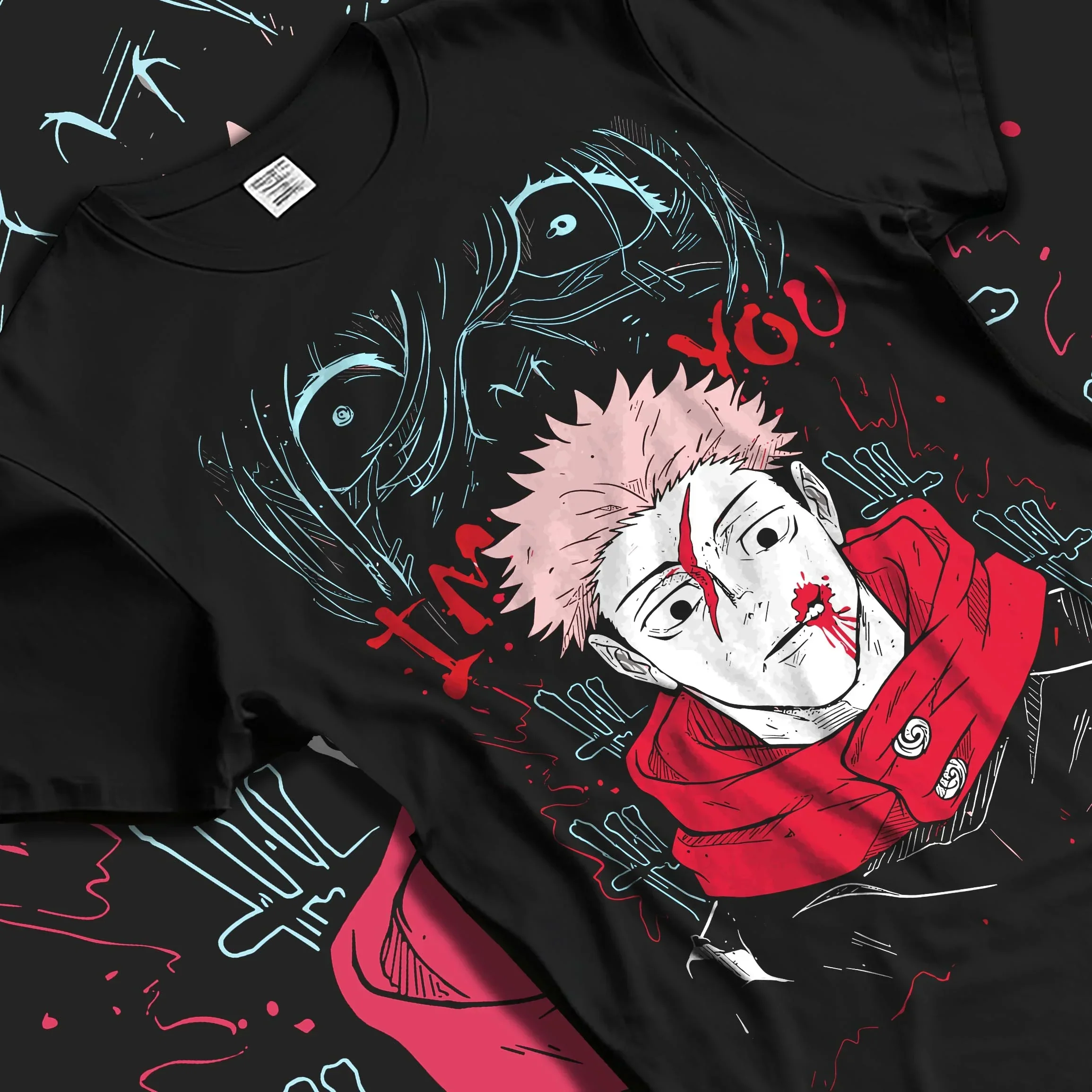 Yuji Jujutsu Kaisen Hoodie Sukuna Cursed Mark Power - Image 5