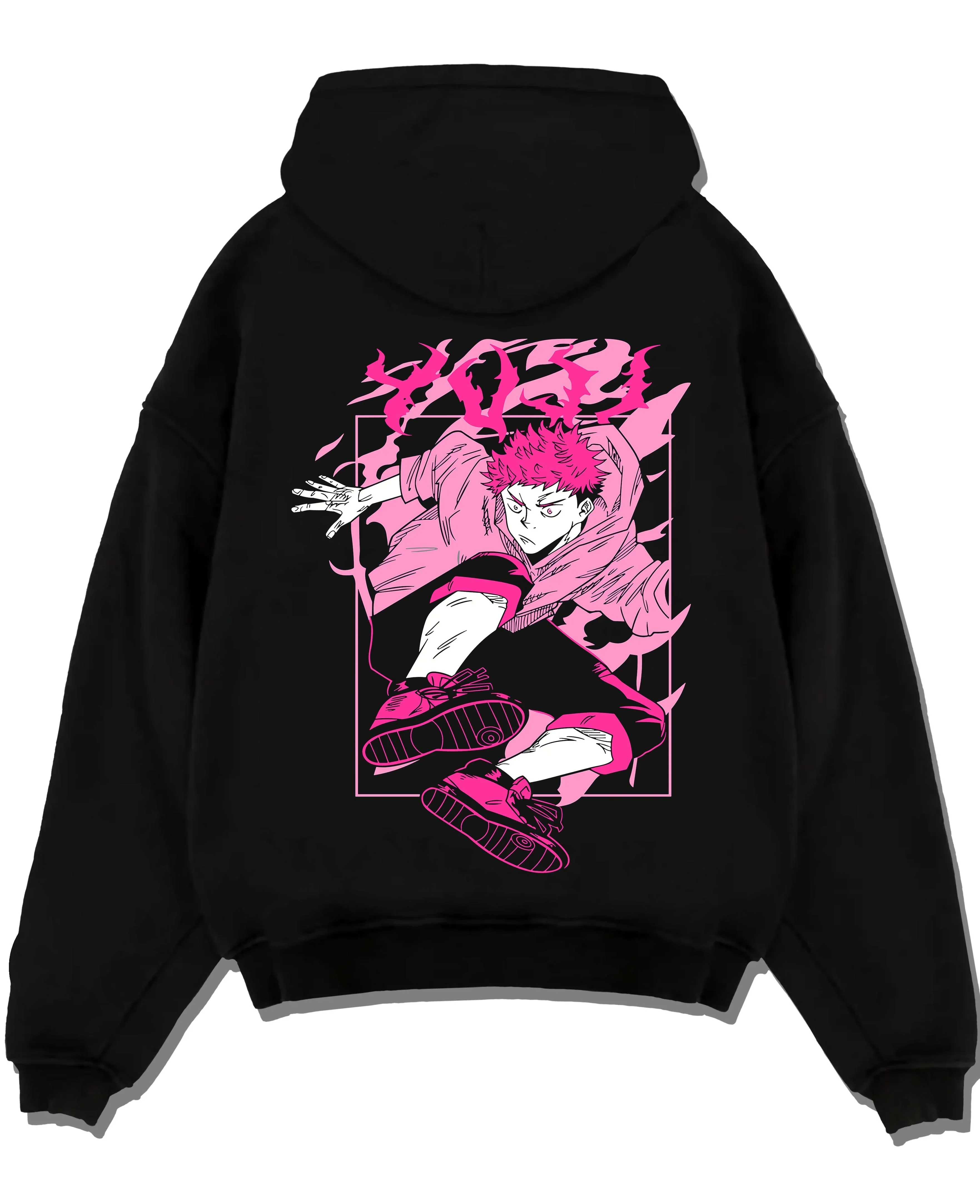 Yuji Itadori Jujutsu Kaisen Hoodie Dynamic Black Flash