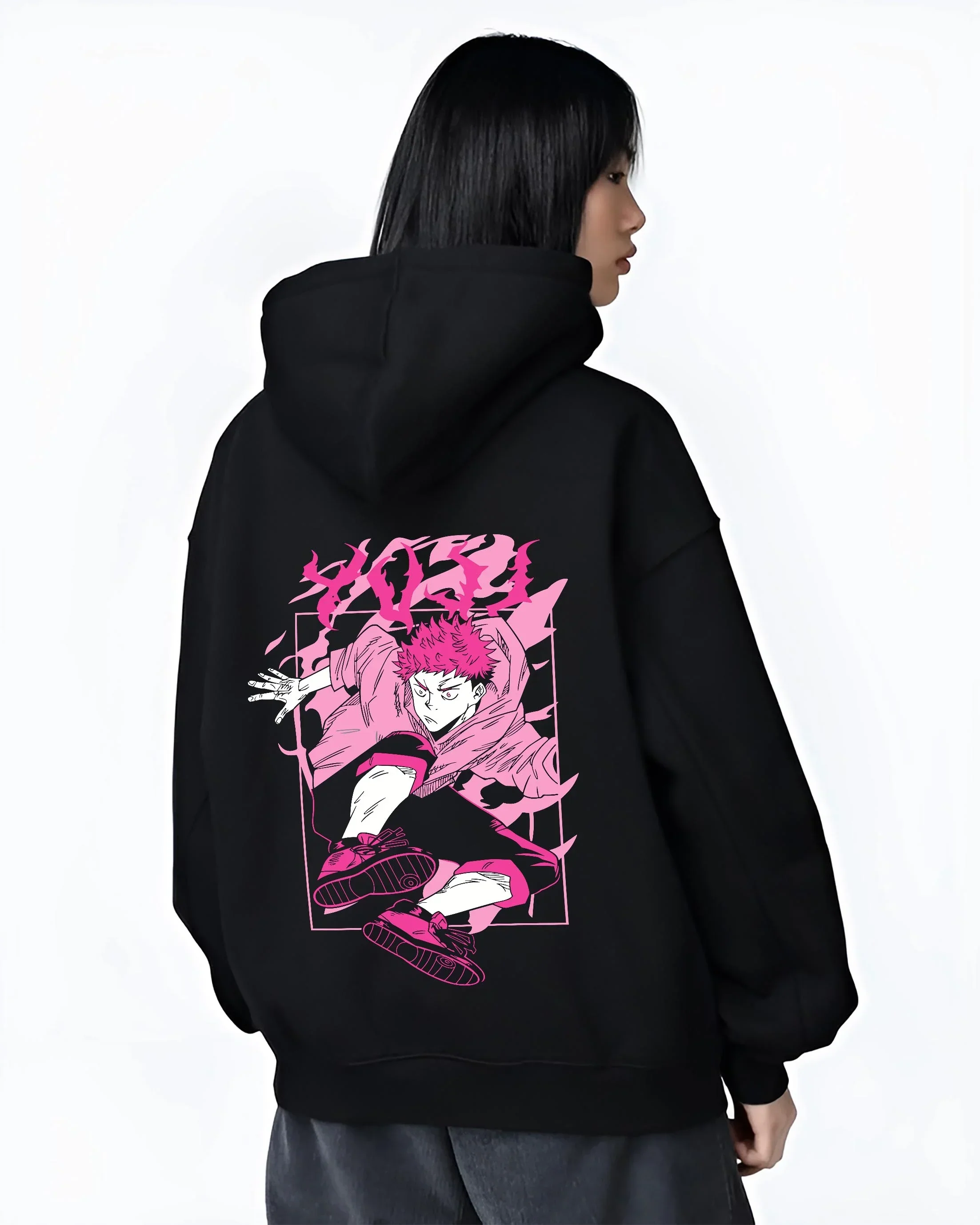Yuji Itadori Jujutsu Kaisen Hoodie Dynamic Black Flash - Image 3