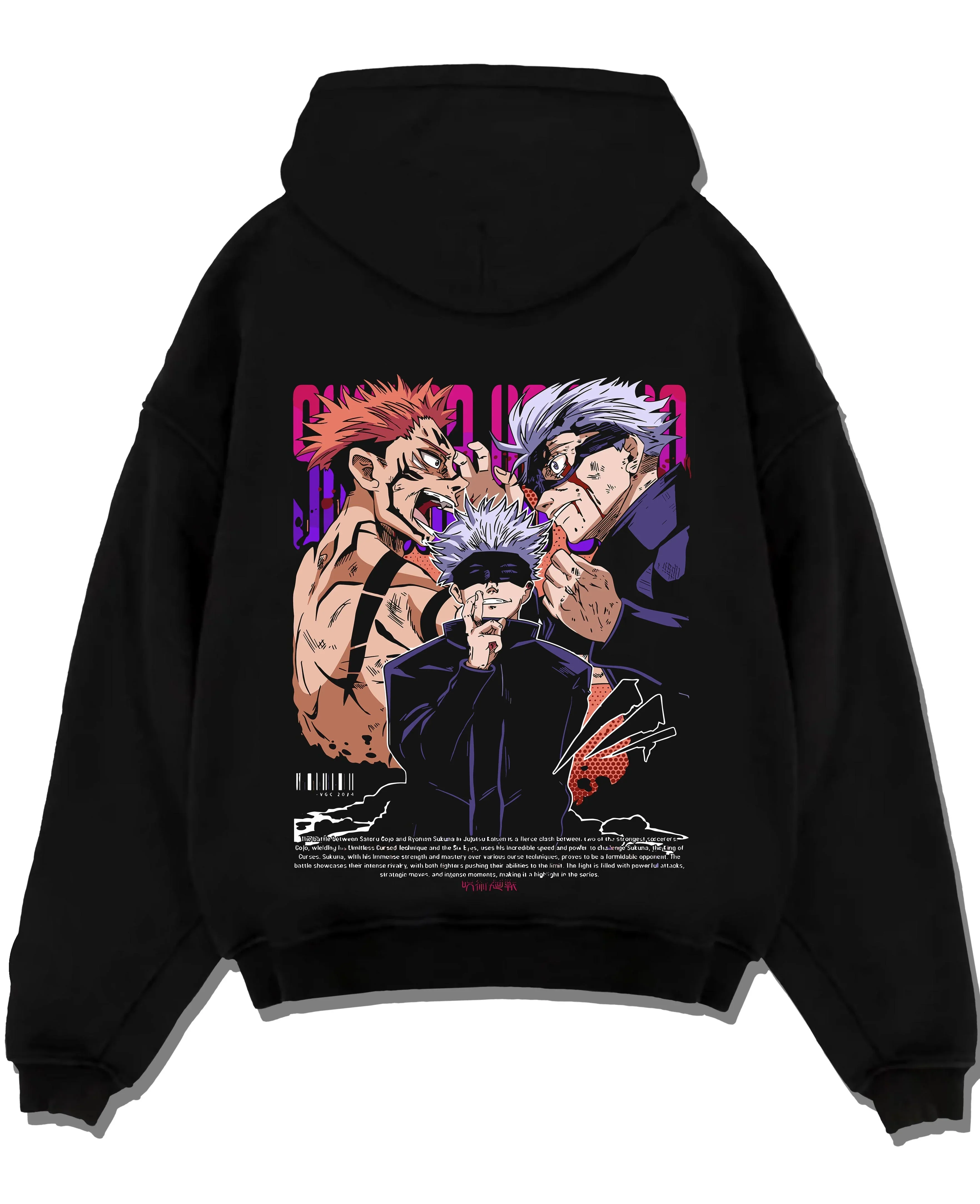 Yuji Gojo Hoodie Jujutsu Kaisen Battle Clash