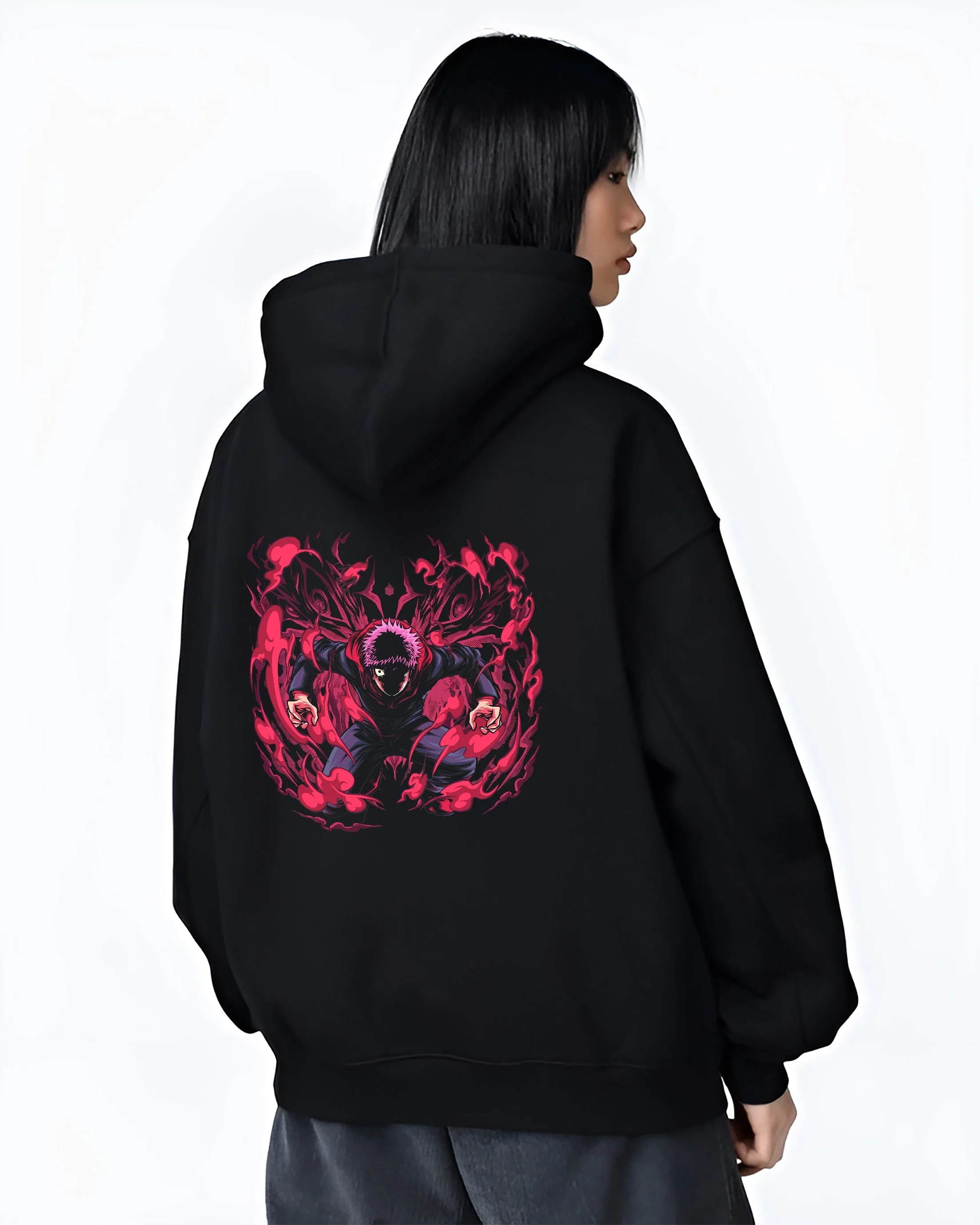 Yuji Itadori Silent Rage Jujutsu Kaisen Premium Hoodie - Image 3