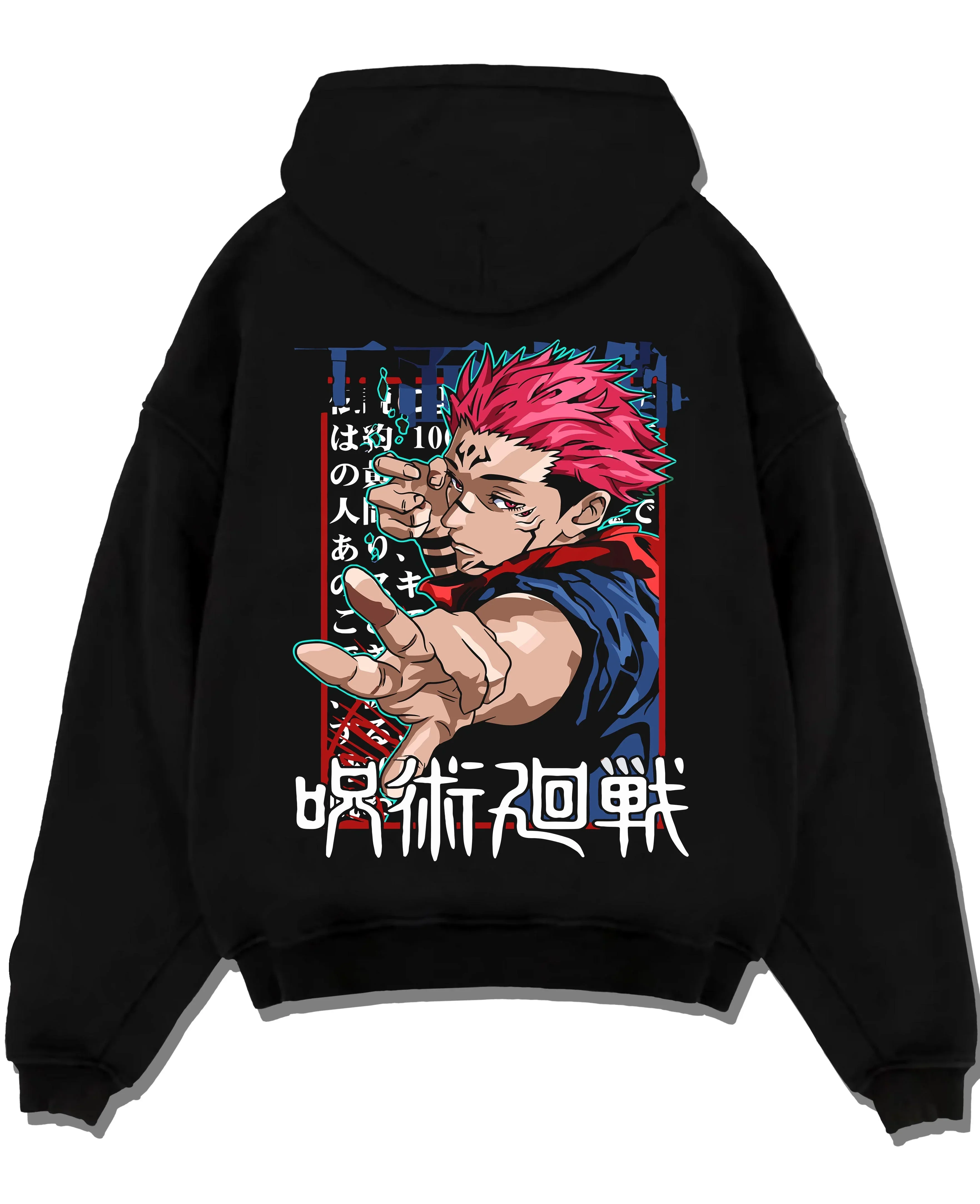 Yuji Itadori Jujutsu Kaisen Hoodie Black Flash Surge