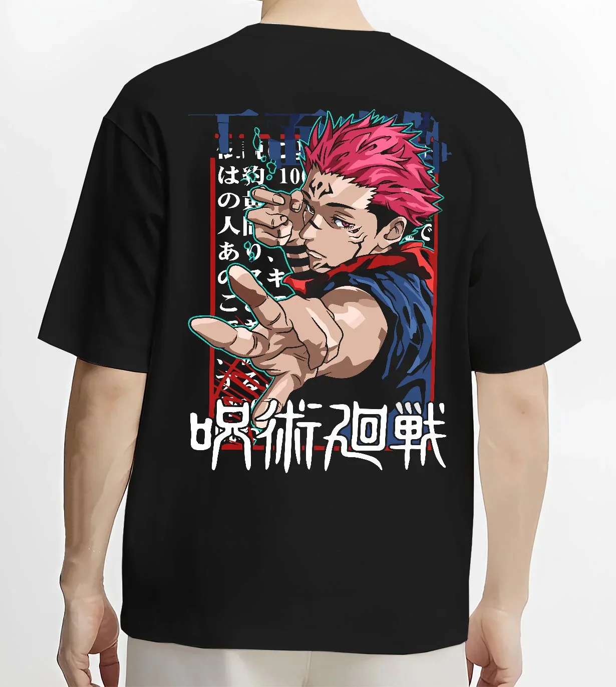Yuji Itadori Jujutsu Kaisen Hoodie Black Flash Surge - Image 4