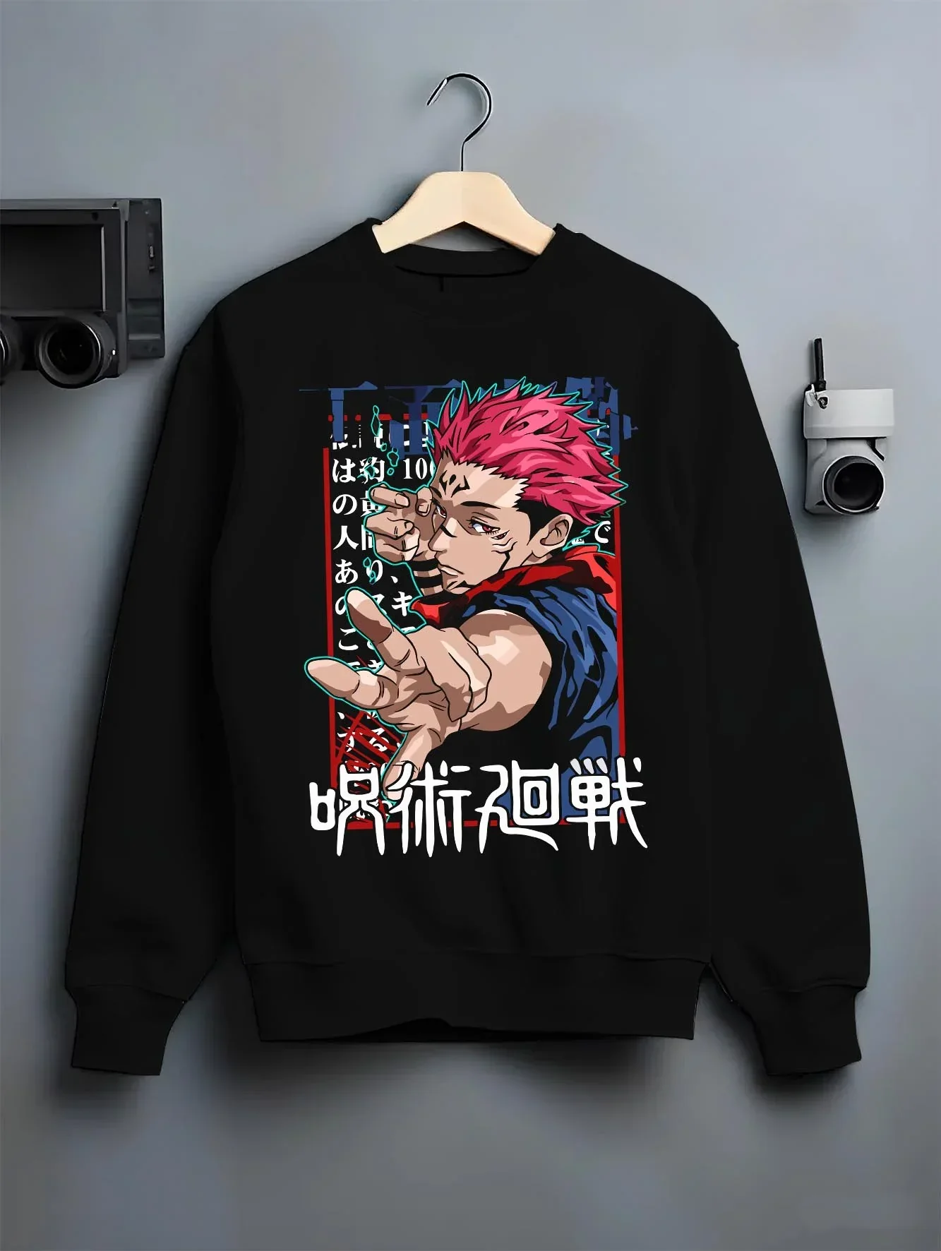 Yuji Itadori Jujutsu Kaisen Hoodie Black Flash Surge - Image 6