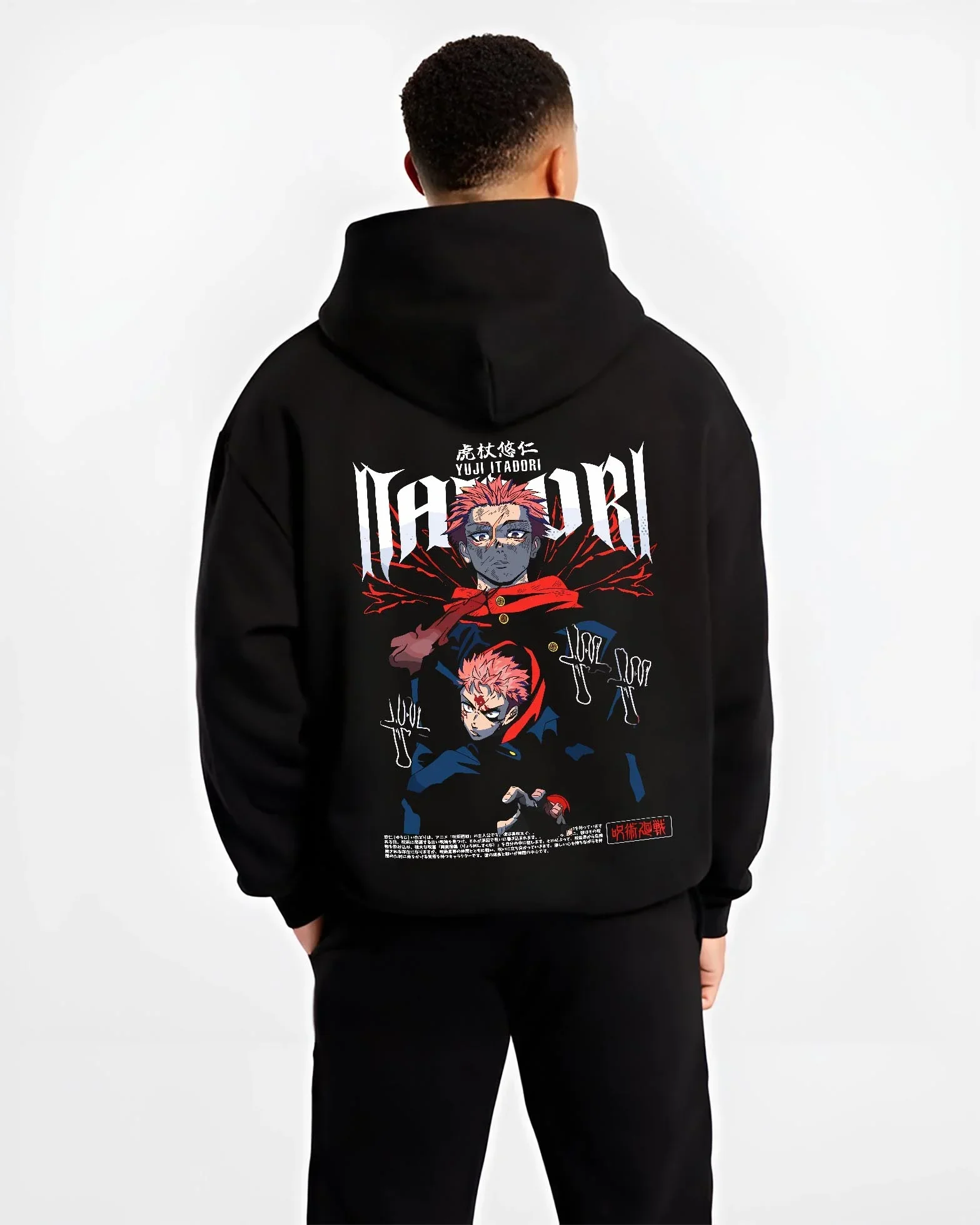 Yuji Jujutsu Kaisen Hoodie Split Form Black Flash Surge - Image 2
