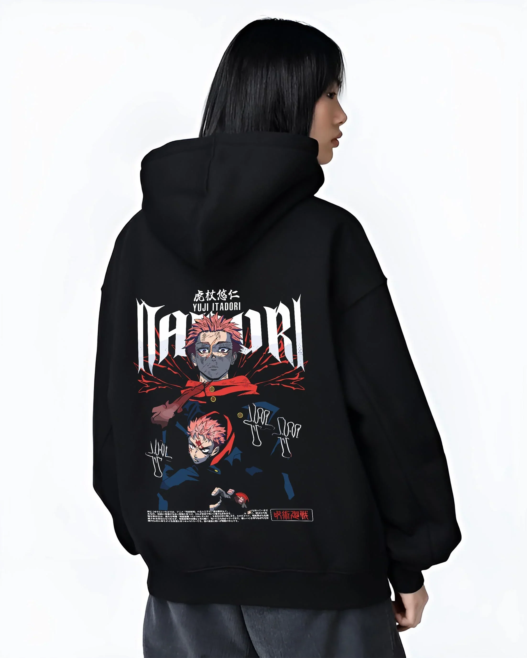 Yuji Jujutsu Kaisen Hoodie Split Form Black Flash Surge - Image 3